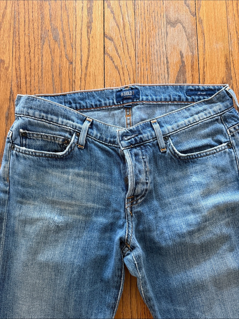 Slouchy AGOLDE Jeans, faded, size 27